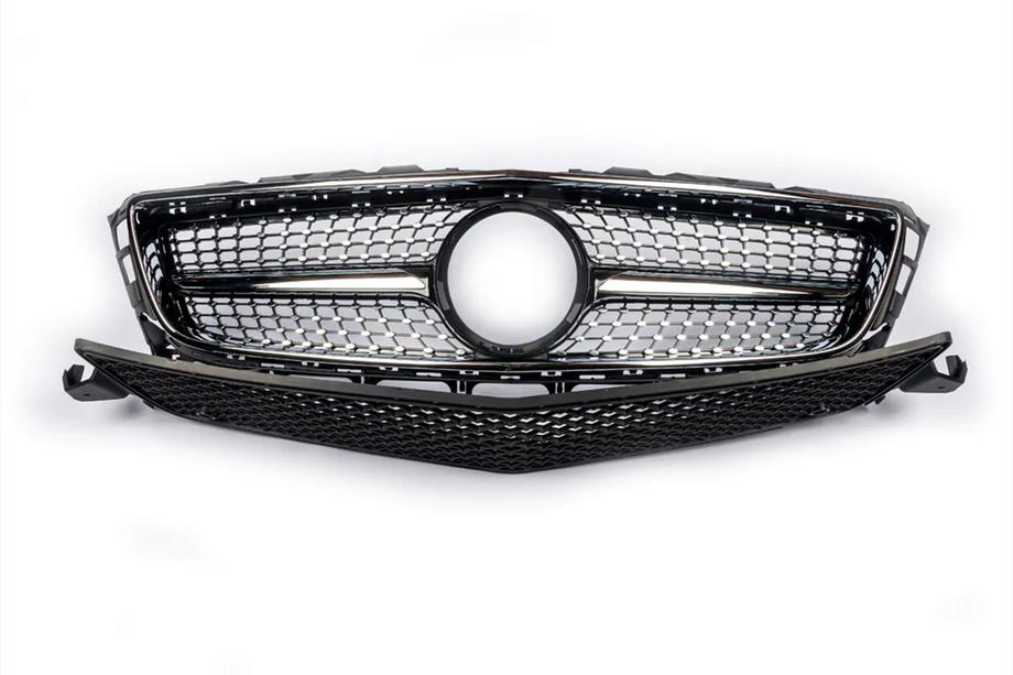 Mercedes CLS C218 2011–2018 Outlet: Voorgrille 2011-2014 (Diamond Silver) Image