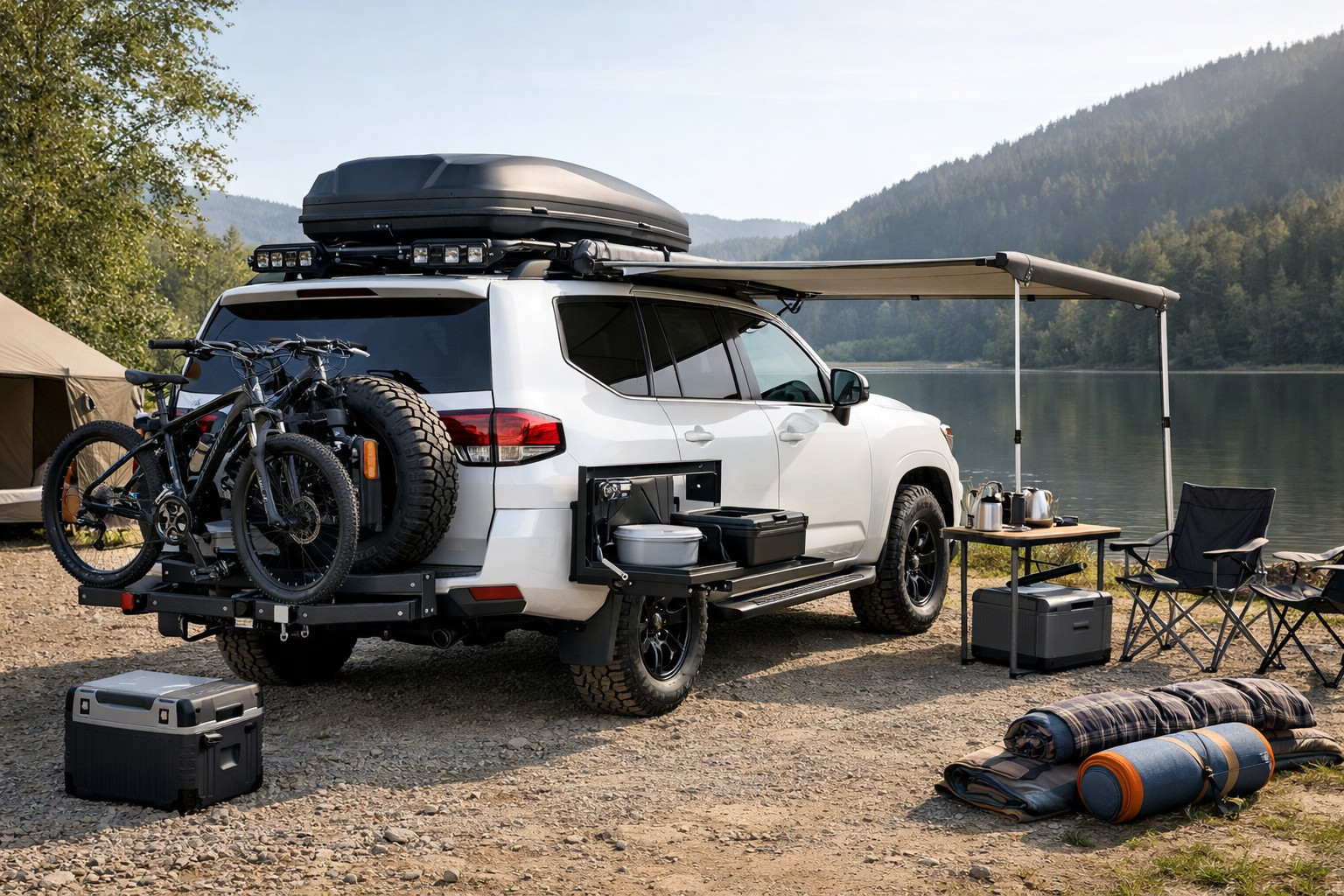 Upgradepakket voor Toyota Land Cruiser 300 voor gezinsreizen