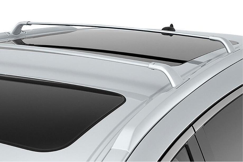 Infiniti QX60 2016–2021 Dakdragers (dwarsbalken) voor OEM dakrails (2 st.) Grijs Foto 3