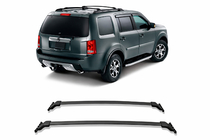 Honda Pilot 2008–2015 Dakdragers (dwarsbalken) voor OEM dakrails (2 st.) Zwart foto 2