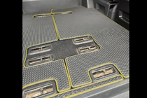 Volkswagen T5 2010–2015 EVA-automatten (korte wielbasis, volledige set, zwart) foto 3