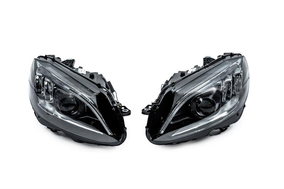 Mercedes C-klasse W205 2014–2021 Koplampen vóór met Full LED-modules (voor HALOGEN, 2 stuks) Image