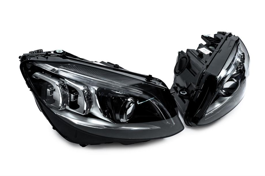 Mercedes C-klasse W205 2014–2021 Voorste koplampen met Full LED-modules (voor LED, 2 stuks) Foto 4