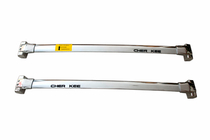 Toyota Land Cruiser 200 2007–2021 Dakdragers (dwarsbalken) voor OEM dakrails (2 st.) Grijs foto 12