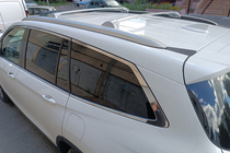 Acura MDX 2013–2020 Dakdragers (dwarsbalken) voor geïntegreerde dakrails OEM (2 stuks) Zwart foto 7