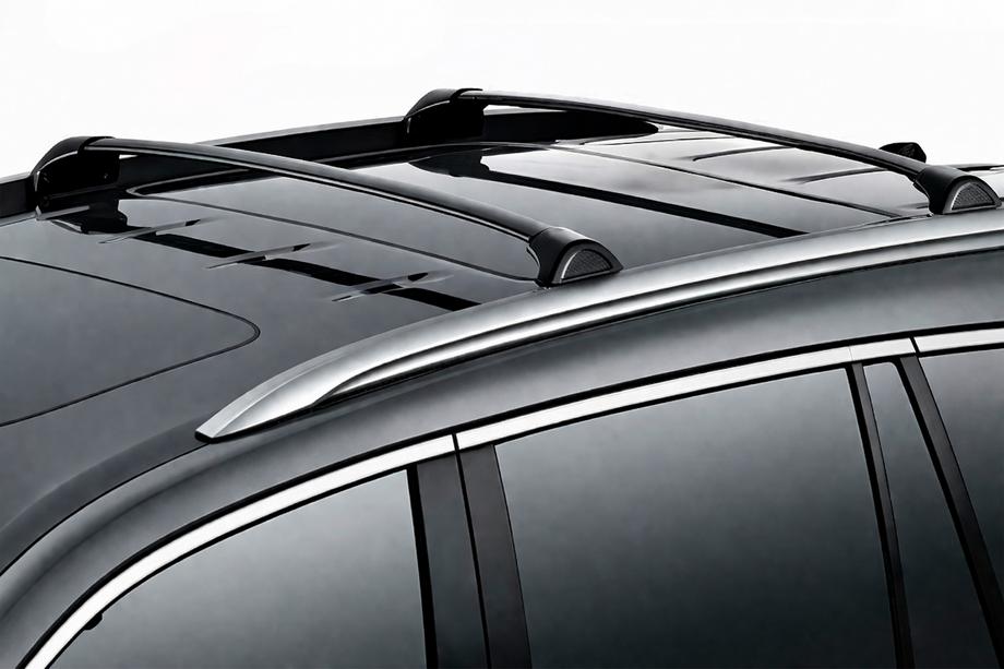 Acura MDX 2013–2020 Dakdragers (dwarsbalken) voor geïntegreerde dakrails OEM (2 stuks) Zwart Image