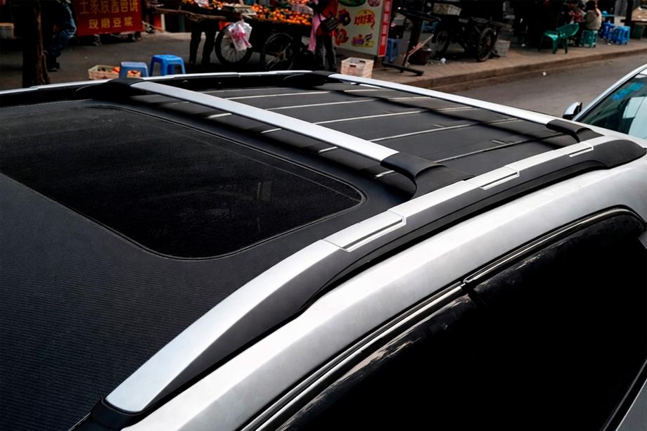 Ford EcoSport 2013–2022 Dakdragers (dwarsbalken) voor geïntegreerde dakrails OEM (2 stuks) Grijs Foto 3
