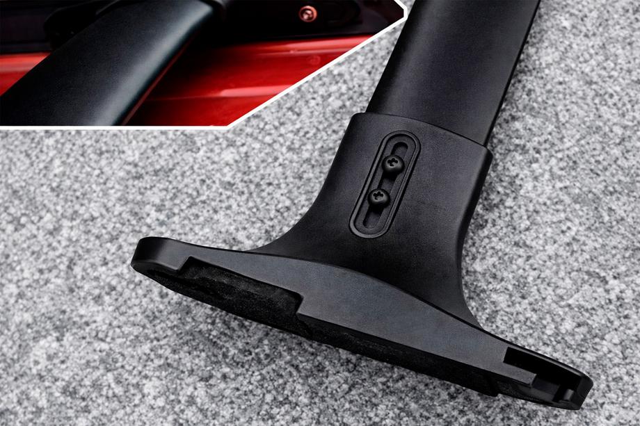 Ford EcoSport 2013–2022 Dakdragers (dwarsbalken) voor geïntegreerde dakrails OEM (2 stuks) Grijs Foto 8