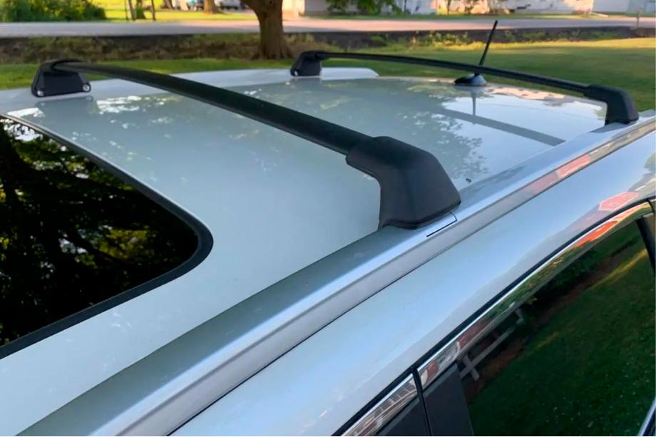 Honda CRV 2012–2016 Dakdragers (dwarsbalken) voor geïntegreerde dakrails OEM (2 stuks) Zwart Image