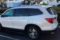Honda Pilot 2015–2022 Dakdragers (dwarsbalken) voor geïntegreerde dakrails OEM (2 stuks) Grijs foto 5