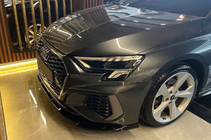 Audi A3 2020– Voorbumper lip spoiler EuroCap (Voor S-line, 2020-2024, ABS) foto 3