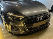 Audi A3 2020– Voorbumper lip spoiler EuroCap (Voor S-line, 2020-2024, ABS) foto 1
