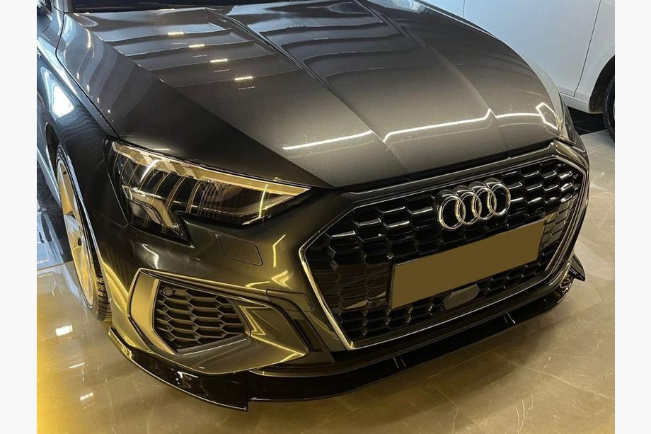 Audi A3 2020– Voorbumper lip spoiler EuroCap (Voor S-line, 2020-2024, ABS) Image