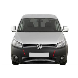 Eendelige bumpergrille (RVS) Volkswagen Caddy 2010–2015 foto 1