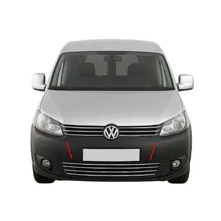 Eendelige bumpergrille (RVS) foto 1