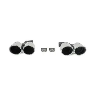 Silver uitlaattips in X4M F98-stijl (V2) BMW X4 G02 2018– foto 2