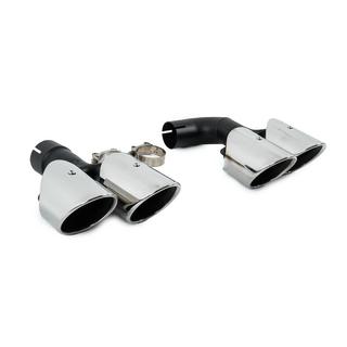 Silver uitlaatsierstukken in X3M F97-stijl (V1) foto 3