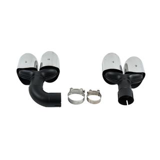 Silver uitlaatsierstukken in X4M F98-stijl (V1) foto 4