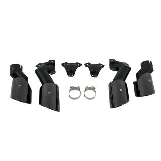 Uitlaatsierstukken V2 Black in X5M F95-stijl foto 2