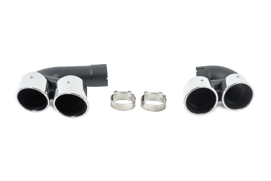BMW X5 G05 2019–2026 Uitlaattips V1 Silver in X5M F95-stijl Image