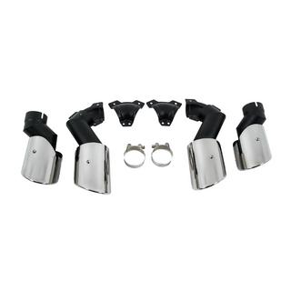 Uitlaateindstukken V2 Silver in X6M F96-stijl BMW X6 G06 2019–2027 foto 2