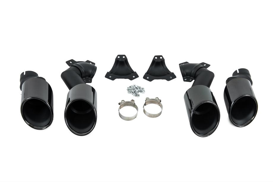 BMW X6 G06 2019–2027 Uitlaattips V2 Black in X6M F96-stijl Foto 6