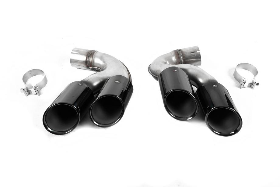 BMW X6 G06 2019–2027 Uitlaateindstukken V1 Black in X6M F96-stijl Image