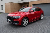 Audi Q8 2018– Side steps Maya Red (2 stuks, aluminium) foto 1