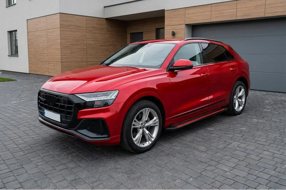 Audi Q8 2018– Side steps Maya Red (2 stuks, aluminium) Image