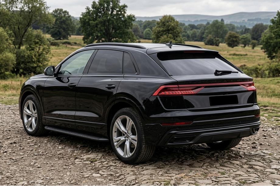 Audi Q8 2018– Tayga Black zijtreden (set van 2, aluminium) Image
