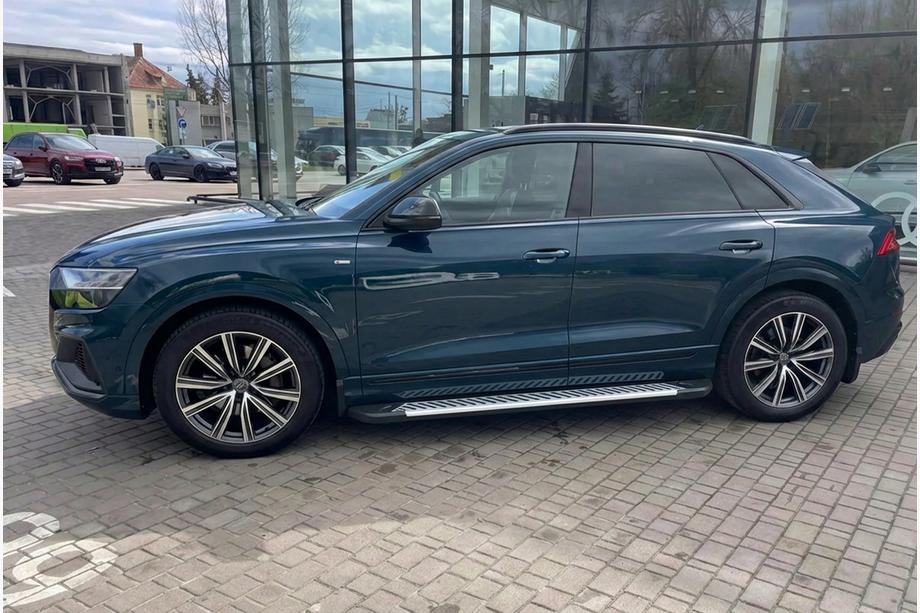 Audi Q8 2018– Side steps Line (2 stuks, aluminium) Image
