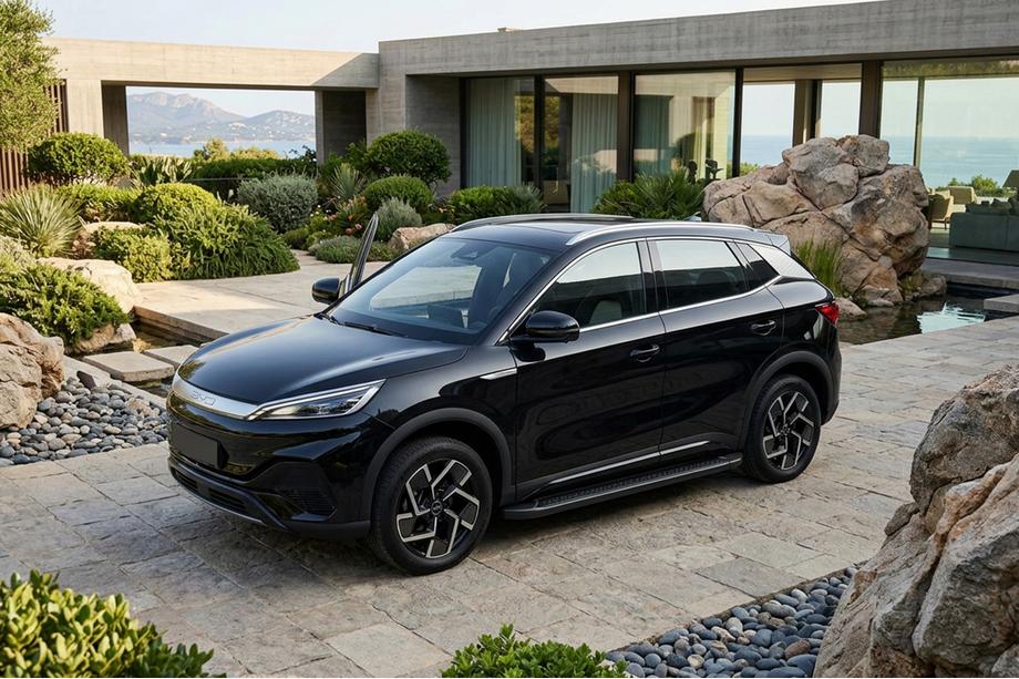 BYD Atto 3 2021– Allmond Black side steps (2 st., aluminium) Foto 1