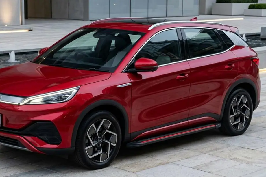 BYD Atto 3 2021– Side steps Maya Red (2 stuks, aluminium) Image