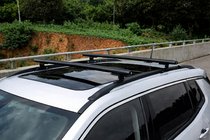 Jeep Compass 2006–2016 Dakdragers (dwarsbalken) voor geïntegreerde dakrails OEM (2011-2016, 2 stuks) Zwart foto 1