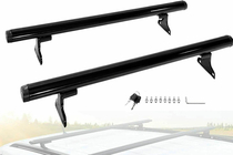 Jeep Compass 2006–2016 Dakdragers (dwarsbalken) voor geïntegreerde dakrails OEM (2011-2016, 2 stuks) Zwart foto 4