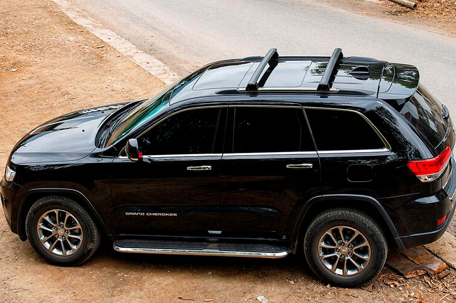 Jeep Grand Cherokee WK2 2010–2021 Dakdragers dwarsbalken voor geïntegreerde dakrails OEM V1 (2 stuks) Zwart Foto 10