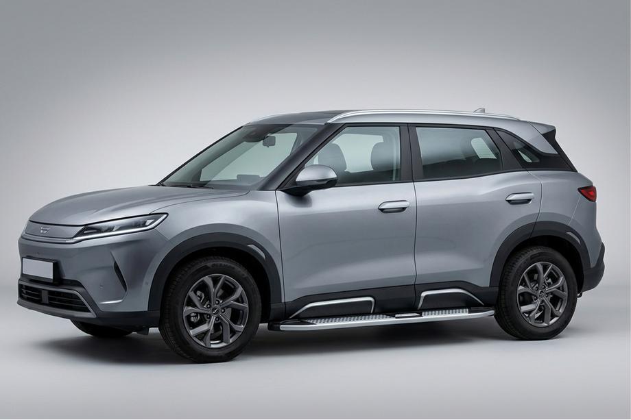 BYD Atto 2/Yuan Up 2024– Mevsim Grey side steps (2 stuks, aluminium) Image