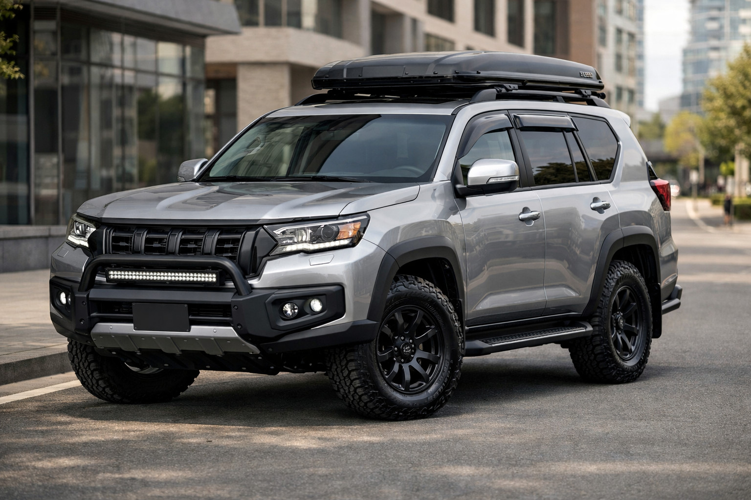 Eerste upgrade voor Toyota Land Cruiser Prado 250 in de stad