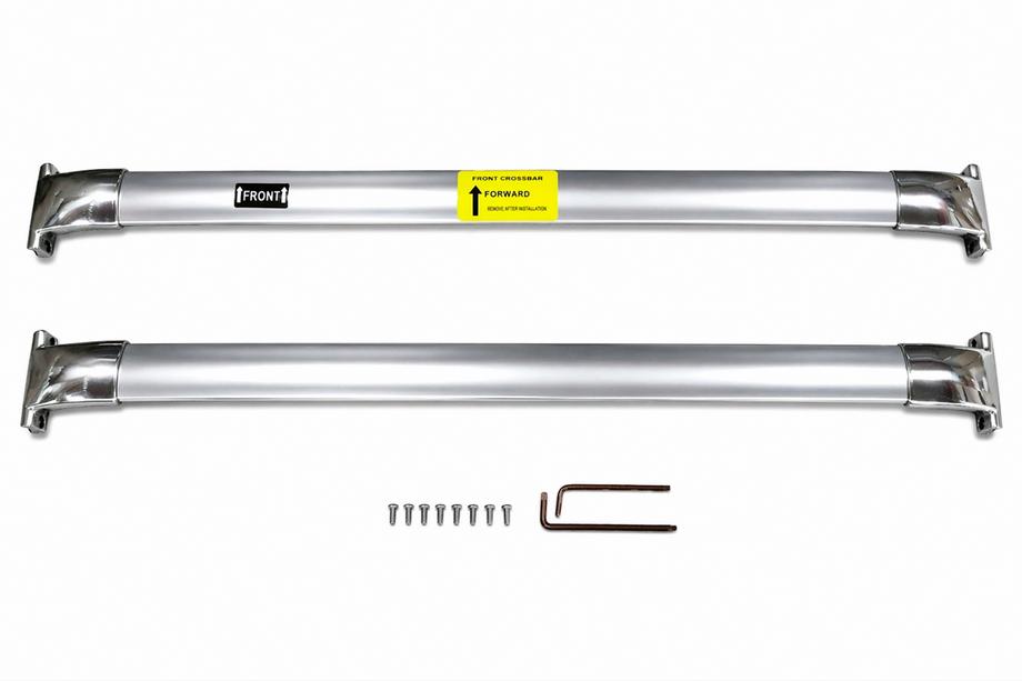 Lexus LX570/450d 2008–2022 Dakdragers (dwarsbalken) voor geïntegreerde dakrails OEM (2 stuks) Chroom Foto 2