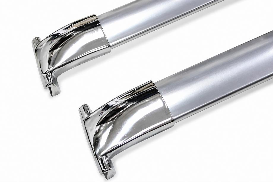 Lexus LX570/450d 2008–2022 Dakdragers (dwarsbalken) voor geïntegreerde dakrails OEM (2 stuks) Chroom Foto 4