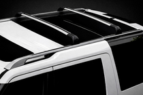 Land Rover Discovery IV 2009–2017 Dakdragers (dwarsbalken) voor geïntegreerde dakrails OEM (2 stuks) Zwart foto 3