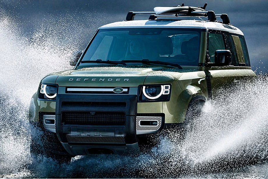 Land Rover Defender 2019– Dakdragers (dwarsbalken) voor geïntegreerde dakrails OEM (2 stuks) Zwart Foto 1
