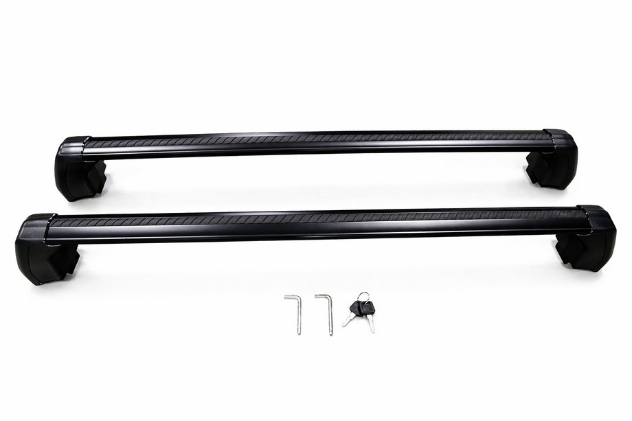Land Rover Defender 2019– Dakdragers (dwarsbalken) voor geïntegreerde dakrails OEM (2 stuks) Zwart Foto 2