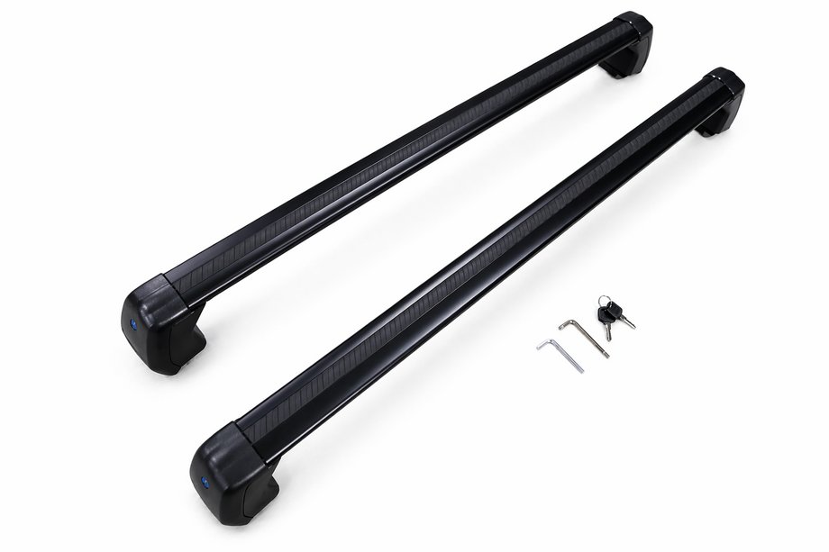 Land Rover Defender 2019– Dakdragers (dwarsbalken) voor geïntegreerde dakrails OEM (2 stuks) Zwart Foto 3