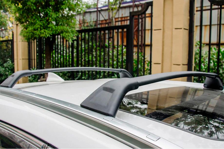 Mazda CX-5 2017–2025 Dakdragers (dwarsbalken) voor geïntegreerde dakrails OEM (2 stuks) Zwart Image