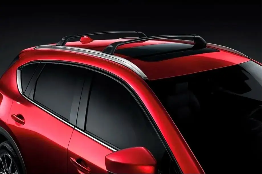 Mazda CX-5 2017–2025 Dakdragers (dwarsbalken) voor geïntegreerde dakrails HARMS (2 stuks) Image