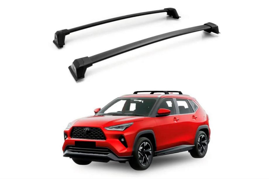 Toyota Yaris/Yaris Cross (XP210) 2020– Dakdragers (dwarsbalken) voor geïntegreerde dakrails OEM (2 stuks) Image
