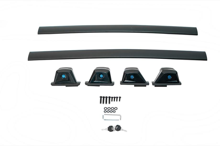 Toyota Yaris/Yaris Cross (XP210) 2020– Dakdragers (dwarsbalken) voor geïntegreerde dakrails OEM (2 stuks) Zwart Foto 3