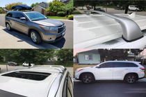 Toyota Highlander 2013–2019 Dakdragers (dwarsbalken) voor geïntegreerde dakrails OEM (2 stuks) foto 2