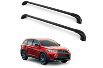 Toyota Highlander 2013–2019 Dakdragers (dwarsbalken) voor geïntegreerde dakrails OEM (2 stuks) foto 3